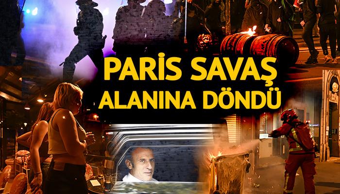 Başkentte polis göstericileri kovaladı! Paris yangın yeri: Erken seçim sonrası ortalık savaş alanına döndü