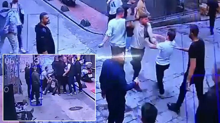 Beyoğlu'nda eğlence mekanında beyzbol sopalı kavga! Yaşananlar kamerada
