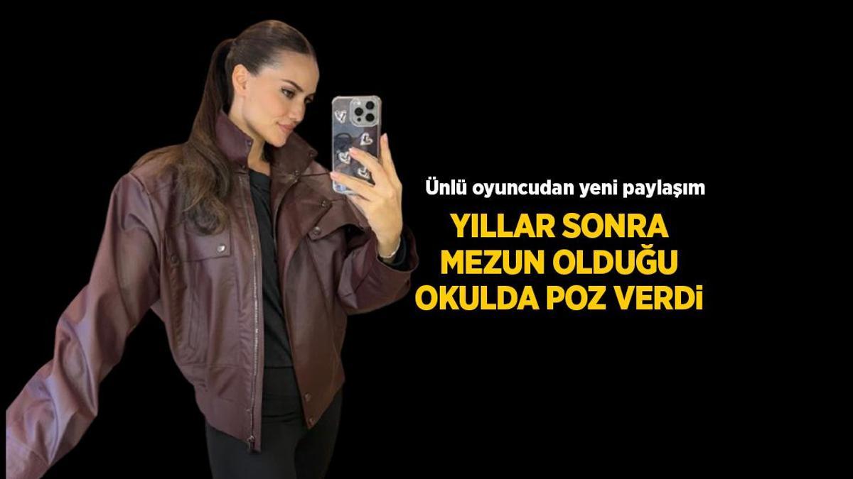 HABERLER: Fahriye Evcen mezun olduğu üniversitede 11 yıl sonra poz verdi