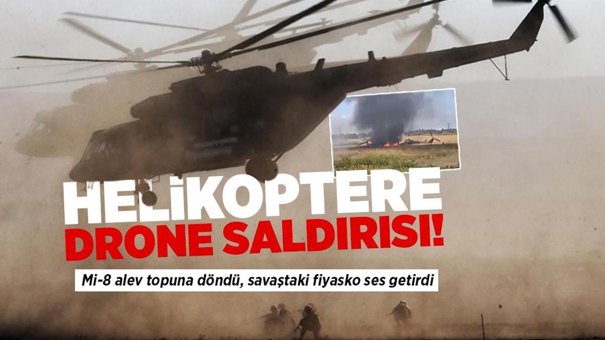 Haberler: Savaşta fiyasko! Helikoptere drone saldırısı