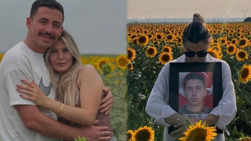 Şehit eşinden duygulandıran bayram mesajı: Bu yıl ne birlikteyiz ne de evimizde