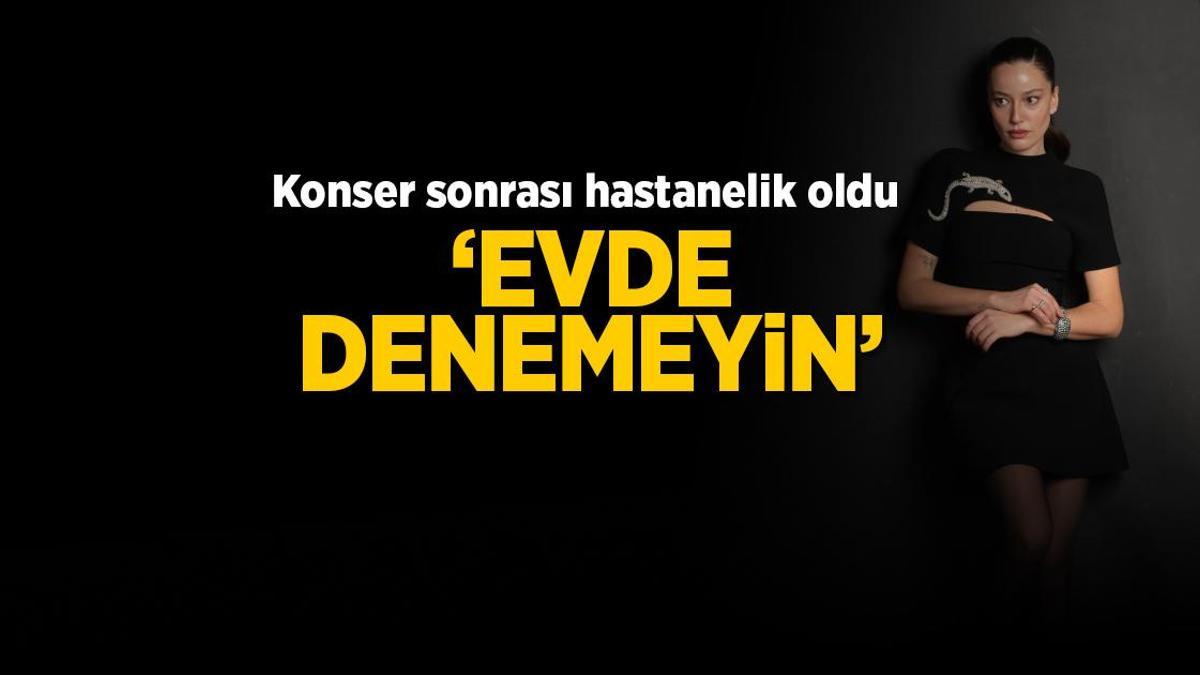 Ünlü oyuncu Pelin Akil konser sonrası hastanelik oldu! 'Evde denemeyin'